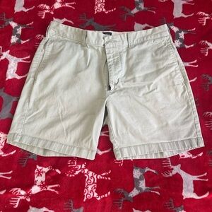 J. Crew Men's Flat Front Shorts - Light Mint Green Waist 33’ Inseam 7’